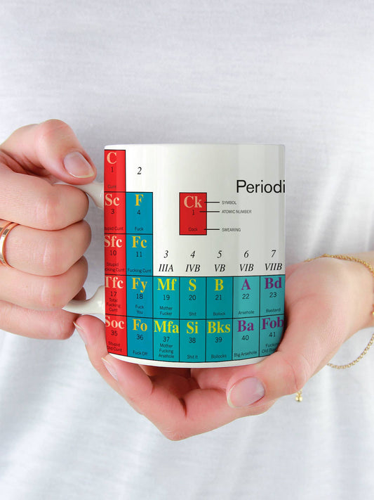 Periodic Table of Swearing Mug