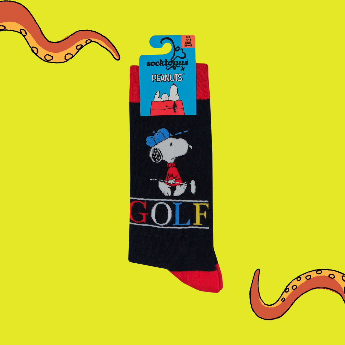 Golf Snoopy Peanuts Crew Socks