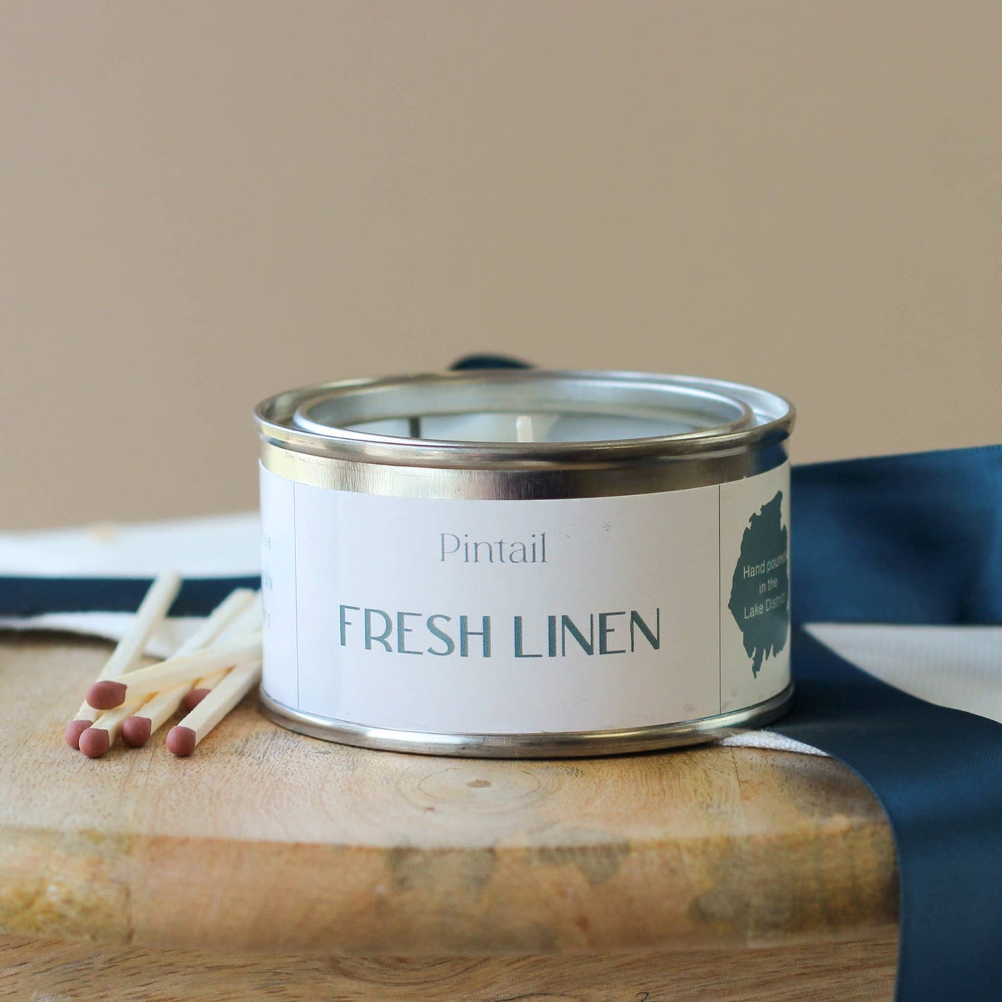 Fresh Linen Paint Pot Candle