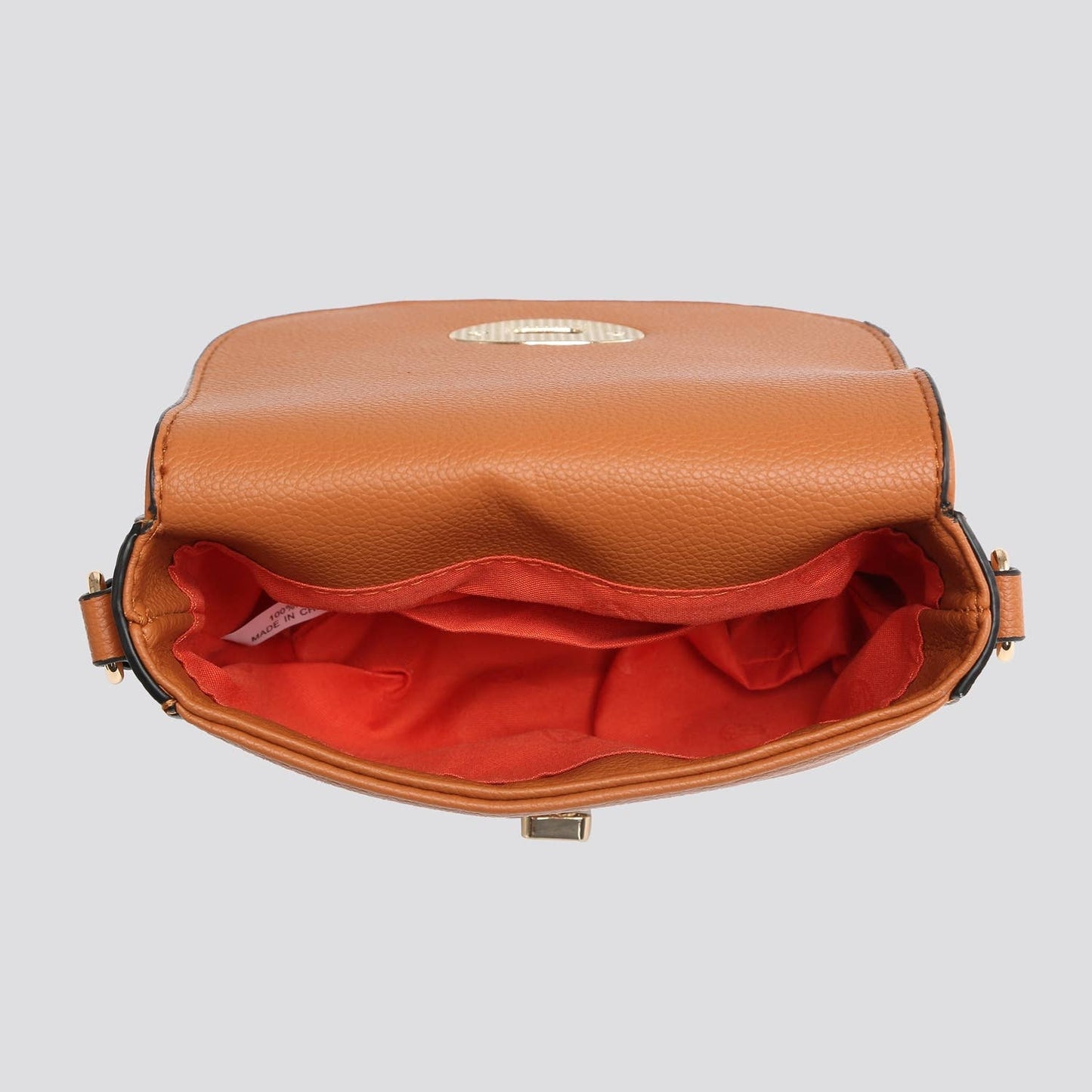 Mini Crossbody Bag with Twist Lock in Red