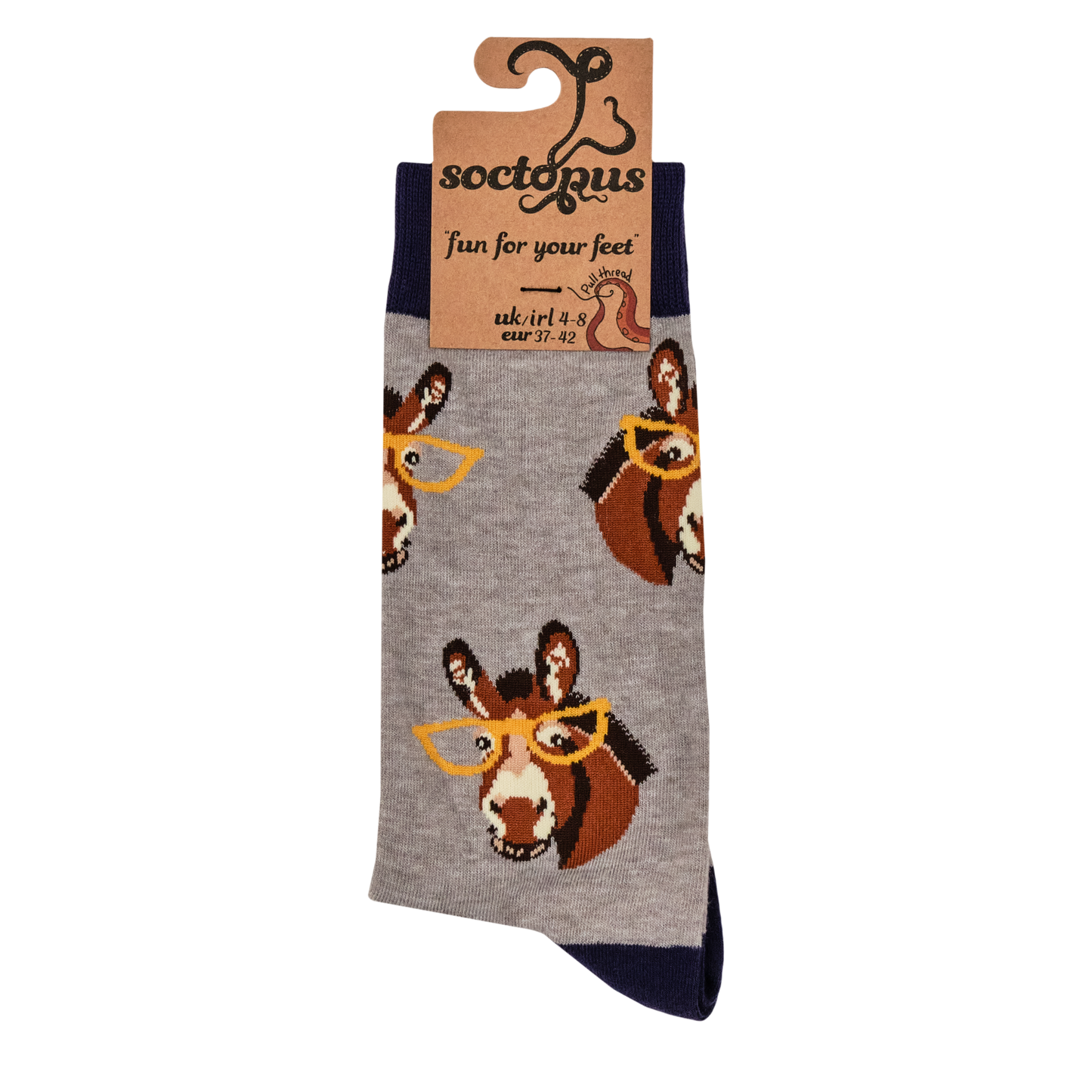 Smart Ass Donkey Crew Socks