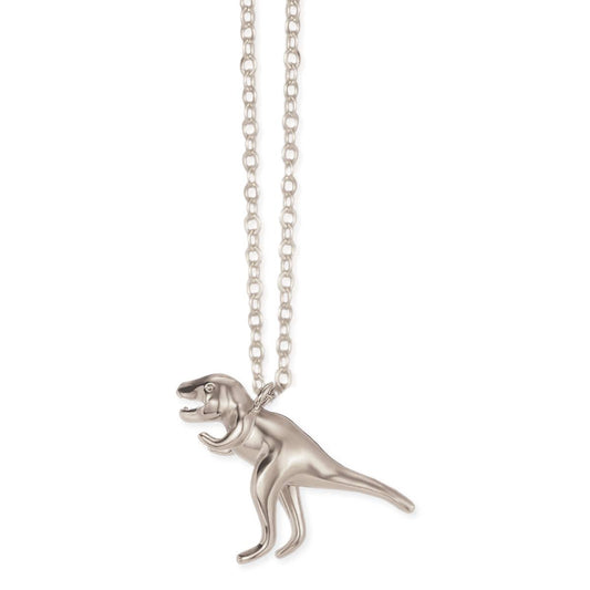 Prehistoric Times Silver Tyrannosaurus Rex Necklace