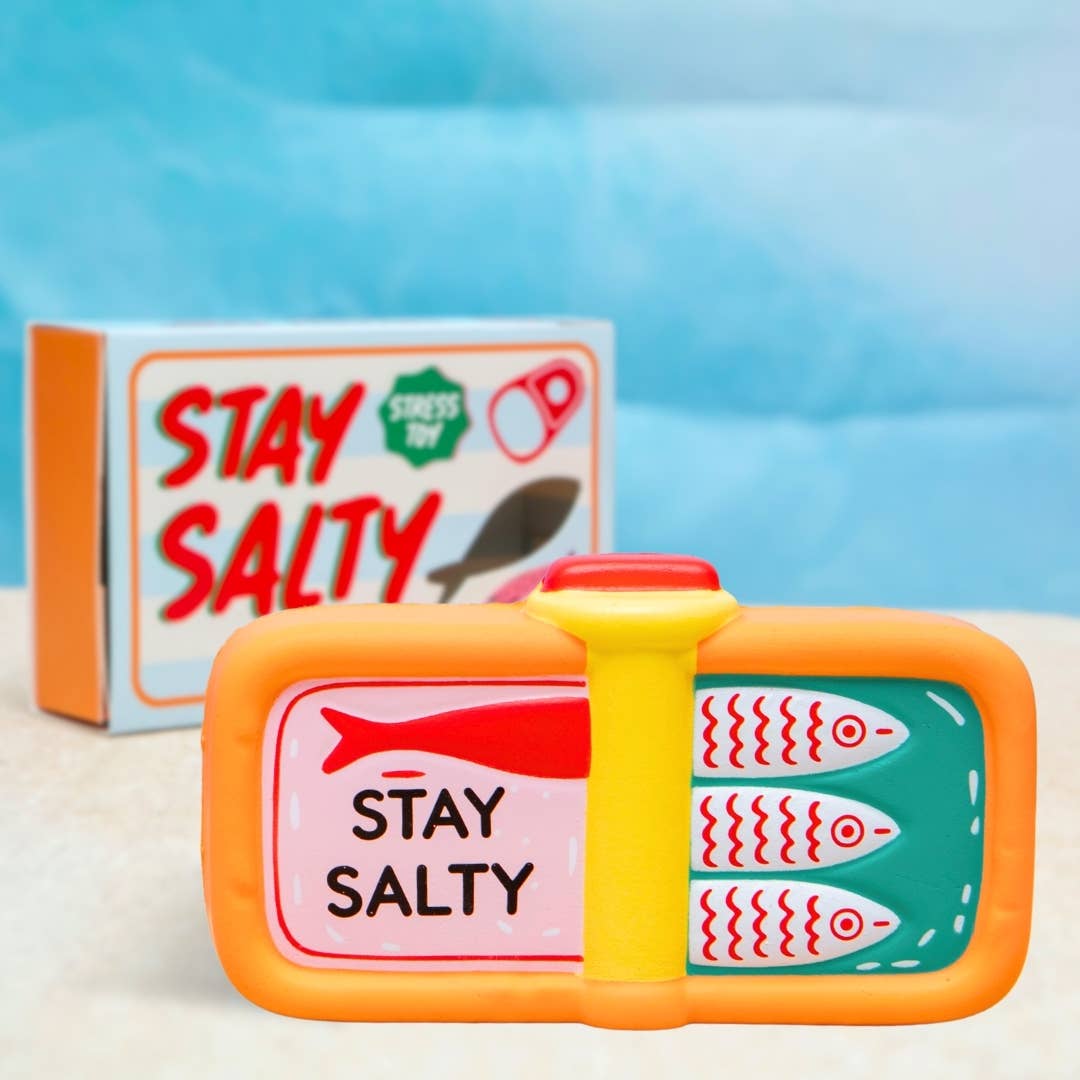 Squishy Stay Salty Sardine Stress Toy