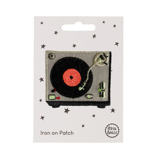 Record Player Iron-On Embroidered Patch