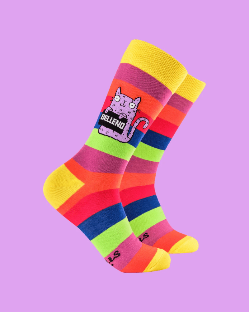 Bellend Sweary Cat Socks - Pink Poodle Boutique - KA001