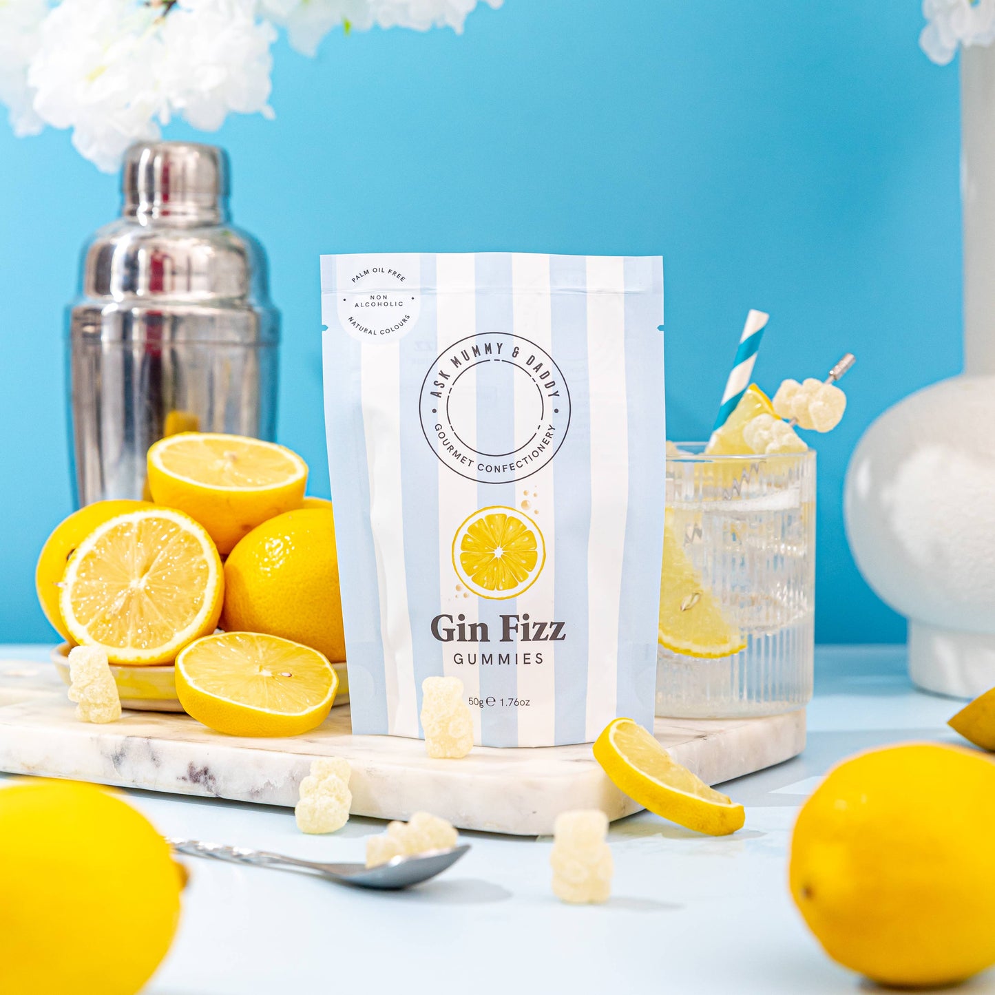 Gin Fizz Gummy Bears Zero Alcohol