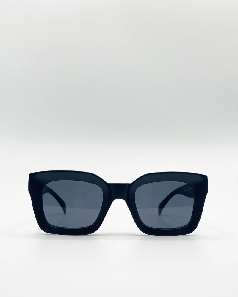 Black Oversized Frame Square Sunglasses - Pink Poodle Boutique - SG90658185