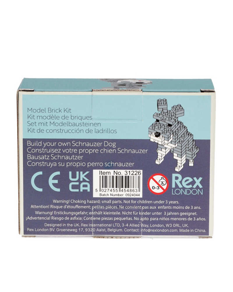 Build Your Own Schnauzer Brick Kit - Pink Poodle Boutique - 31226
