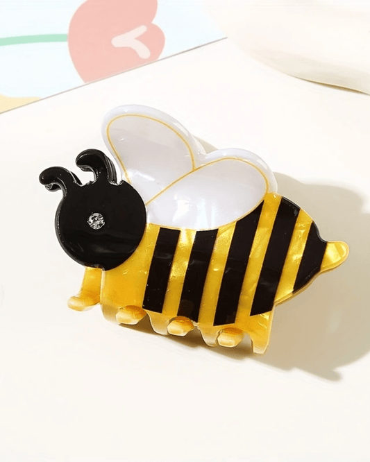 Bumble Bee Hair Claw - Pink Poodle Boutique - CLAW - BEE - S