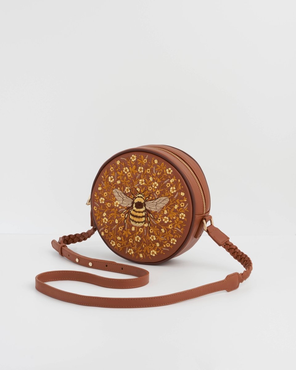 Bumble Bee Tan Circle Purse - Pink Poodle Boutique - 5052453472991