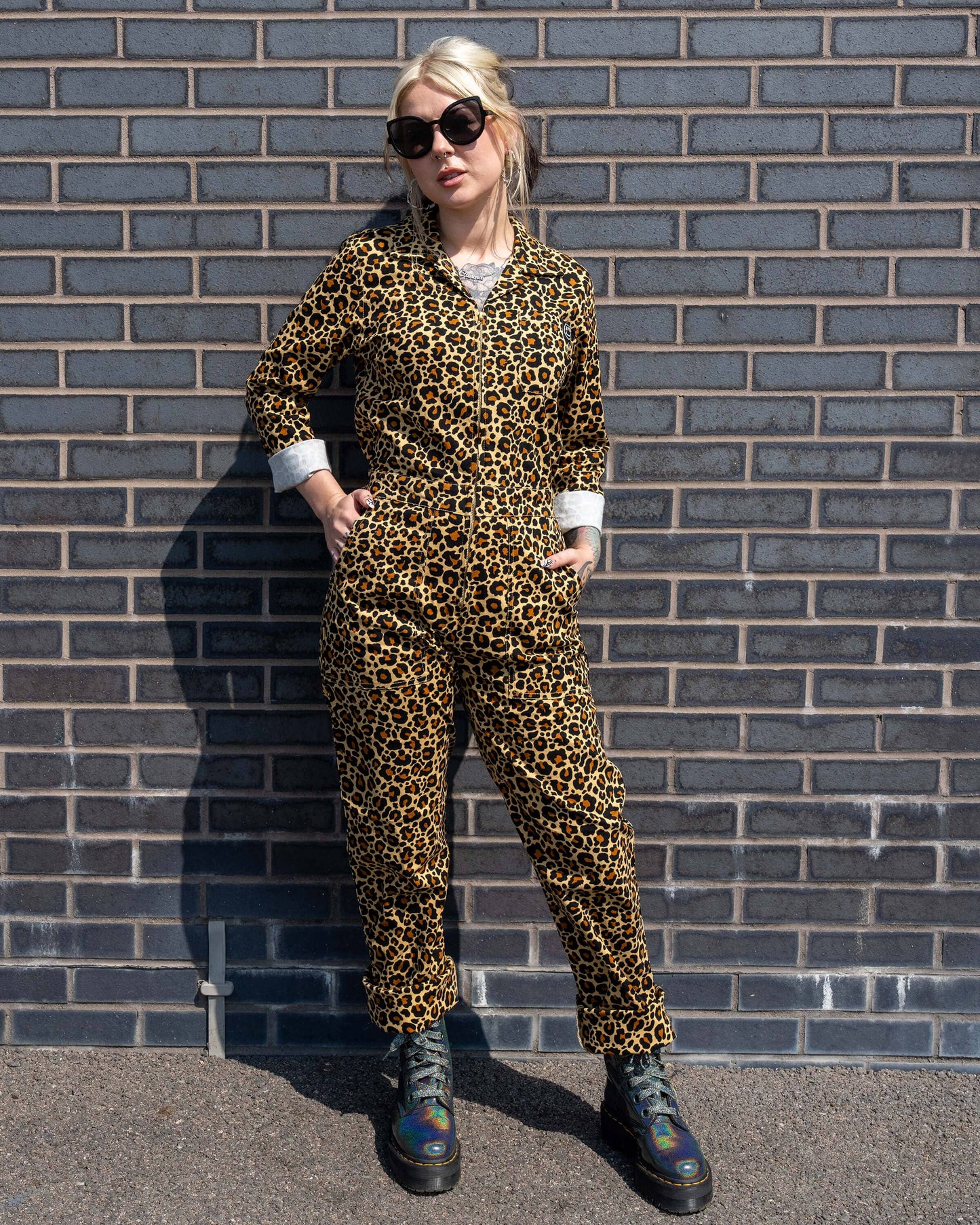Classic Leopard Print Boiler Suit by Rebel Romance