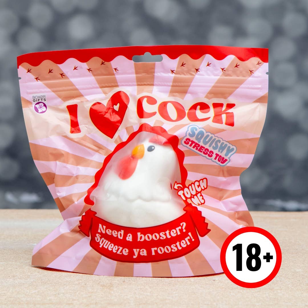 Squishy I Love Cock Cockerel Stress Toy