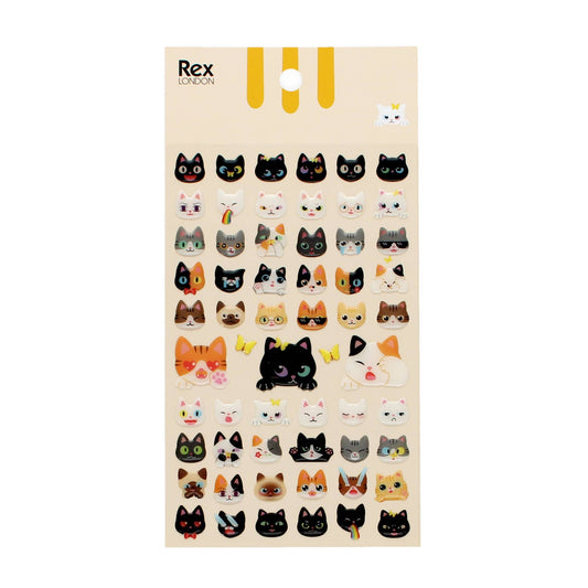 3D Quirky Cats Stickers
