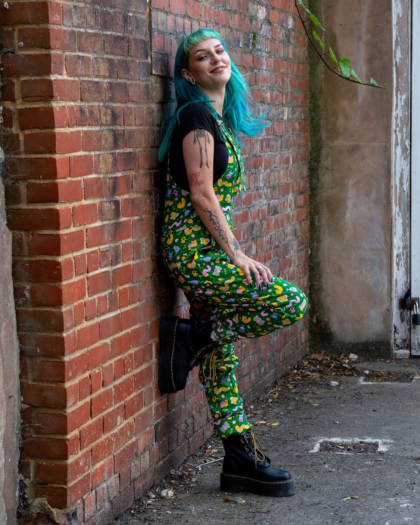 Bugs Stretch Dungarees by Rebel Romance x Dipstick Store