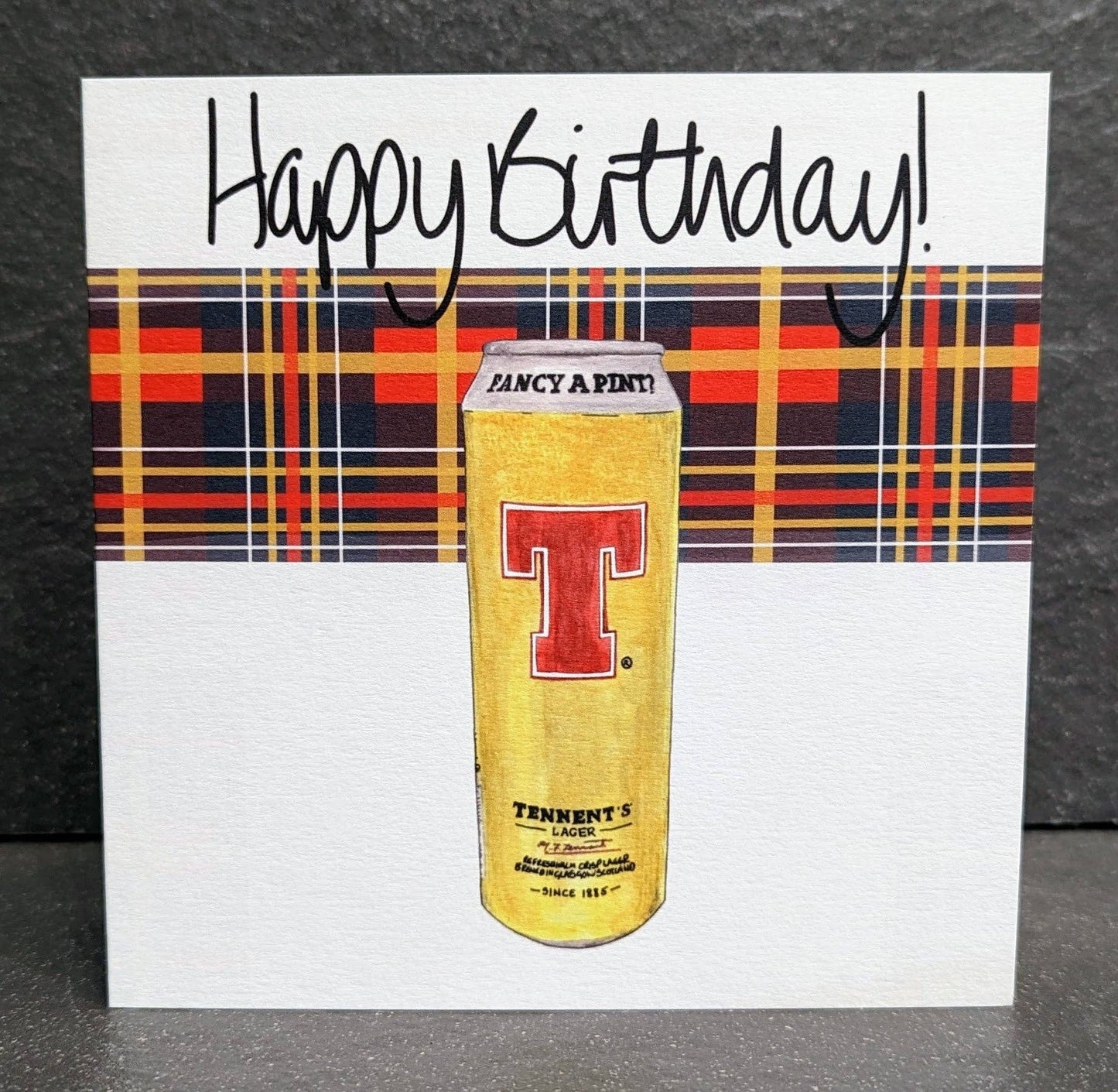 Tartan Tennants Birthday Card
