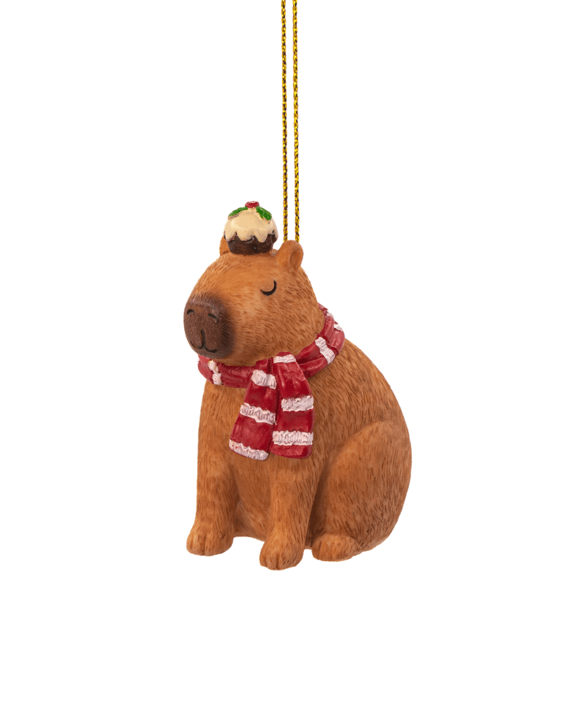 Capybara Hanging Christmas Decoration Assorted - Pink Poodle Boutique - QKXM074