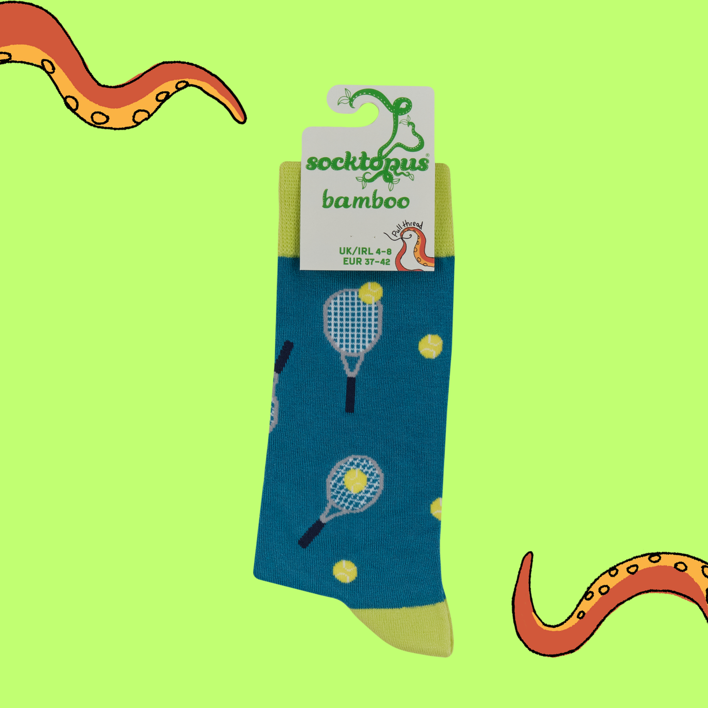 Tennis Bamboo Crew Socks