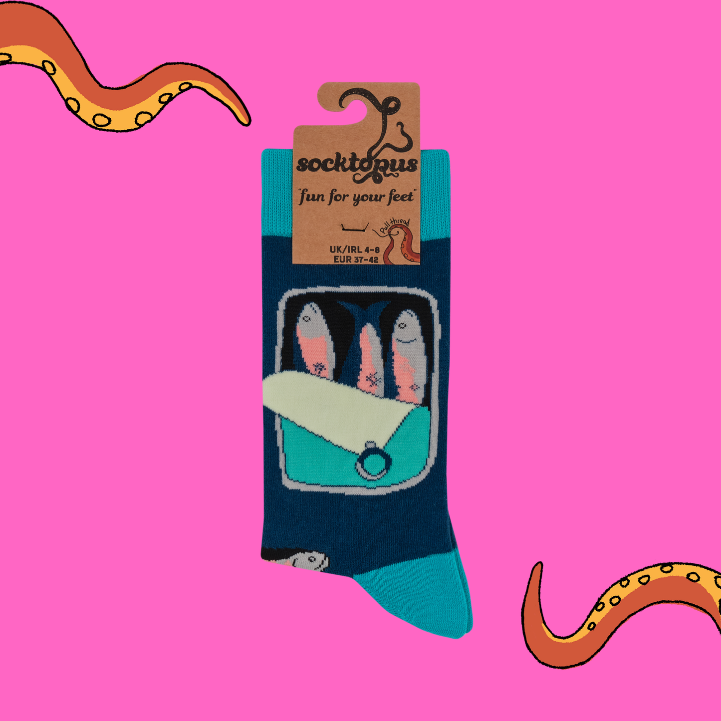 Partners in Brine Sardine Crew Socks