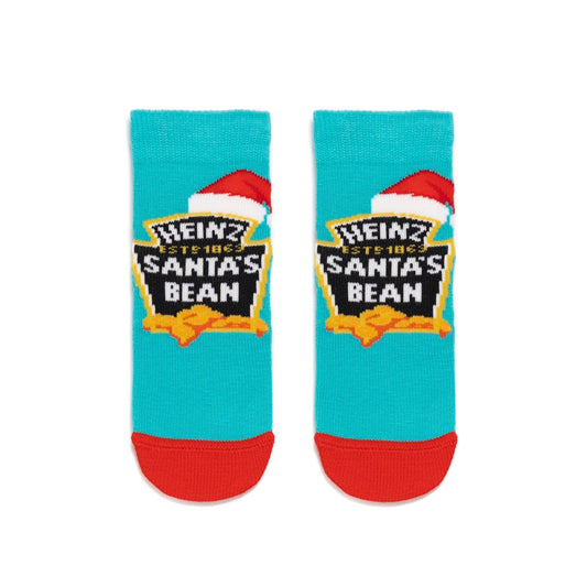 Heinz Baked Beans 'Santa's Bean' Baby Socks