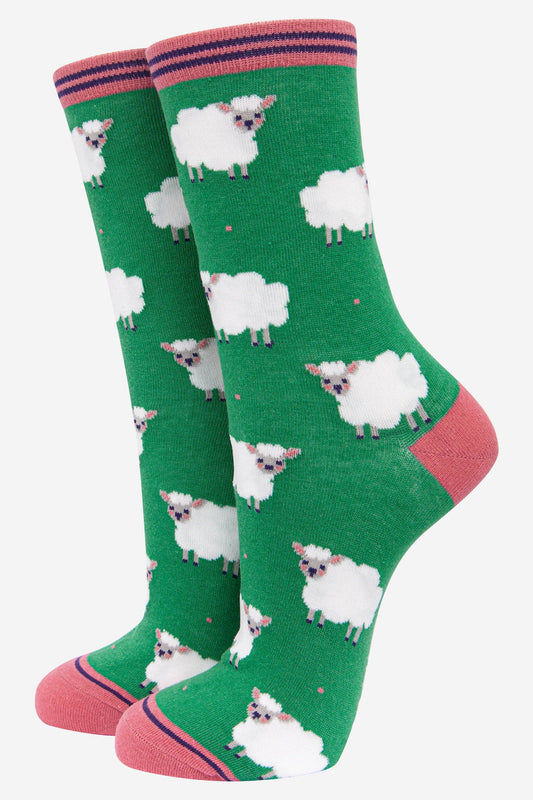 Wooly Sheep Bamboo Crew Socks