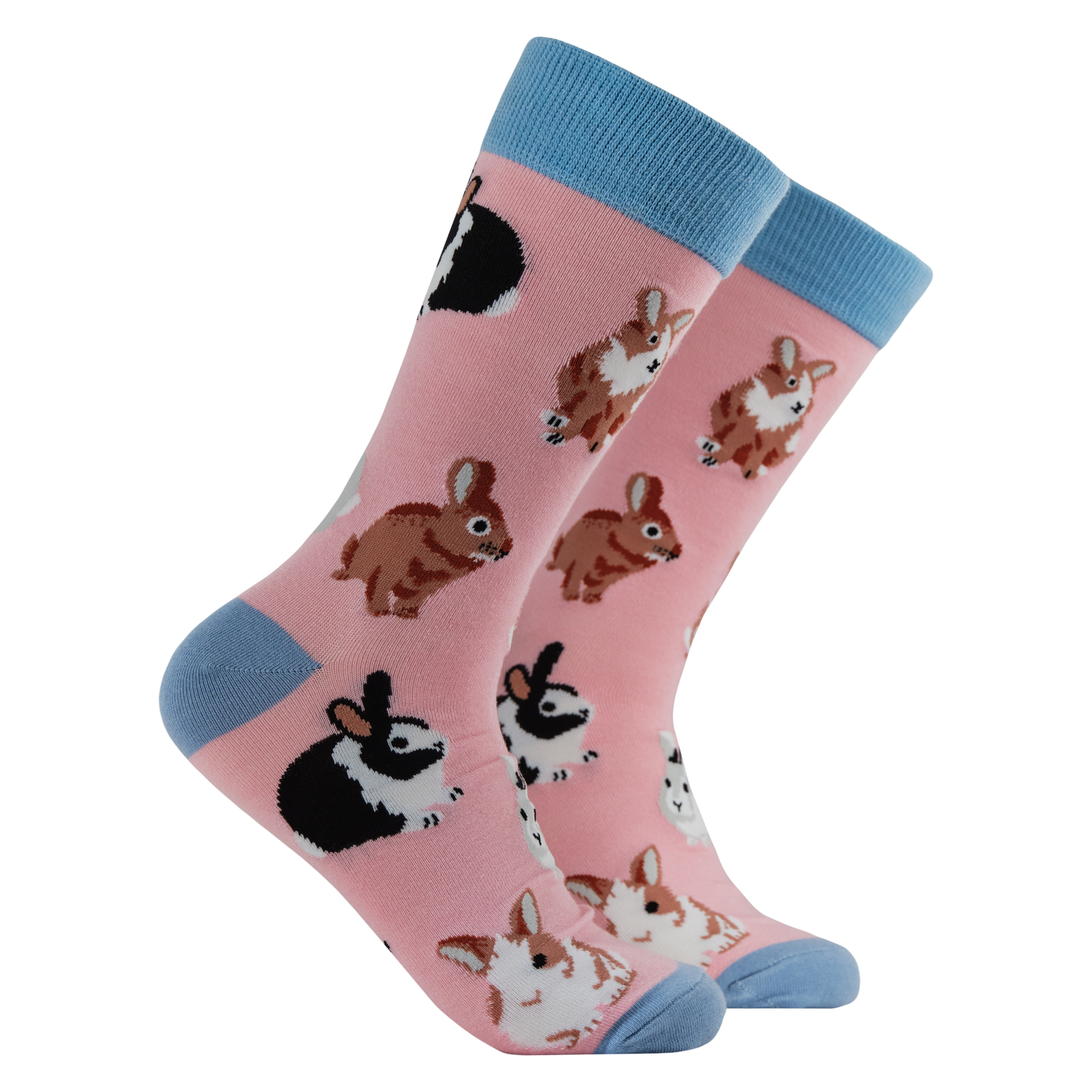 Pink Bunny Bamboo Crew Socks