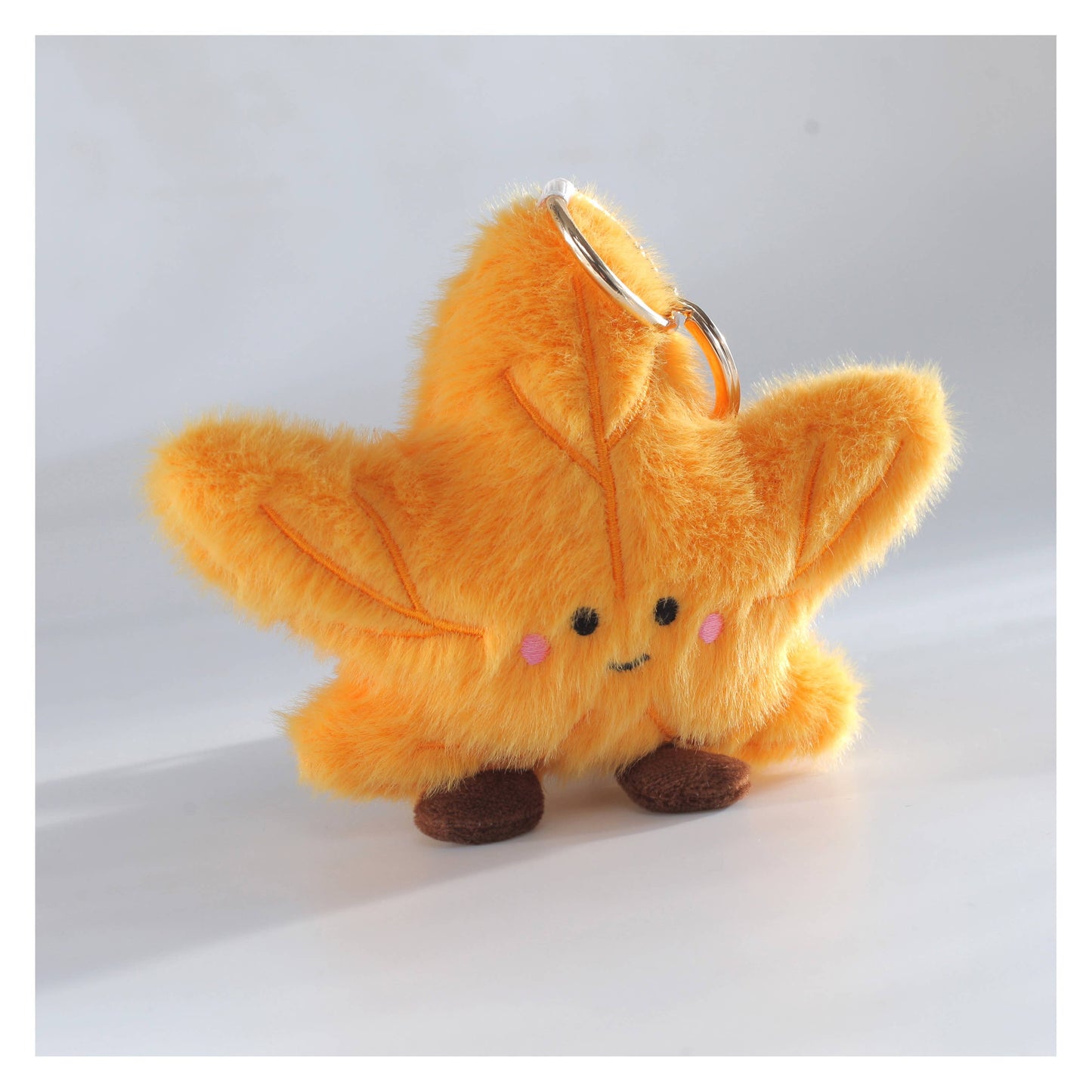 Plush Maple Leaf Bag Charm
