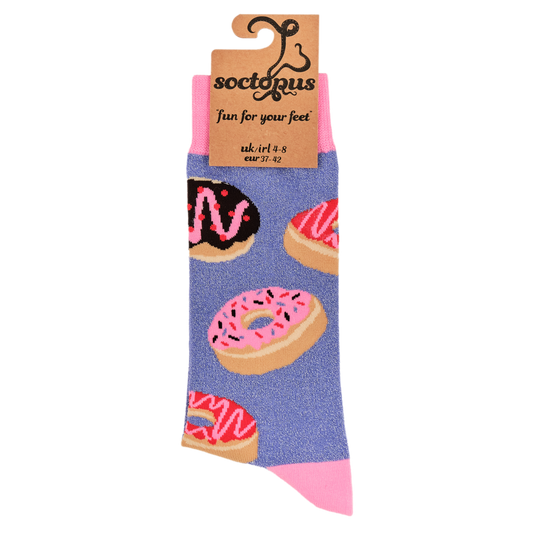 Glitter Doughnut Crew Socks
