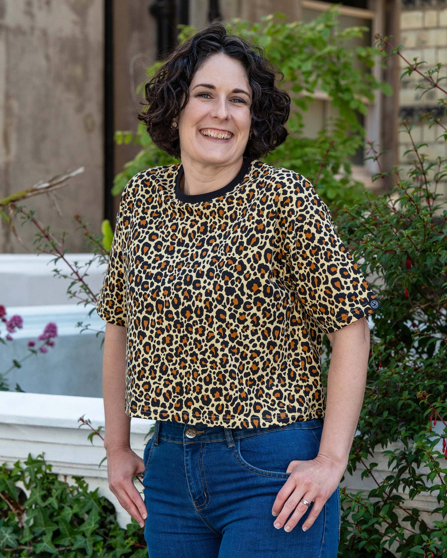 Classic Leopard Cropped Boxy Tee By Rebel Romance