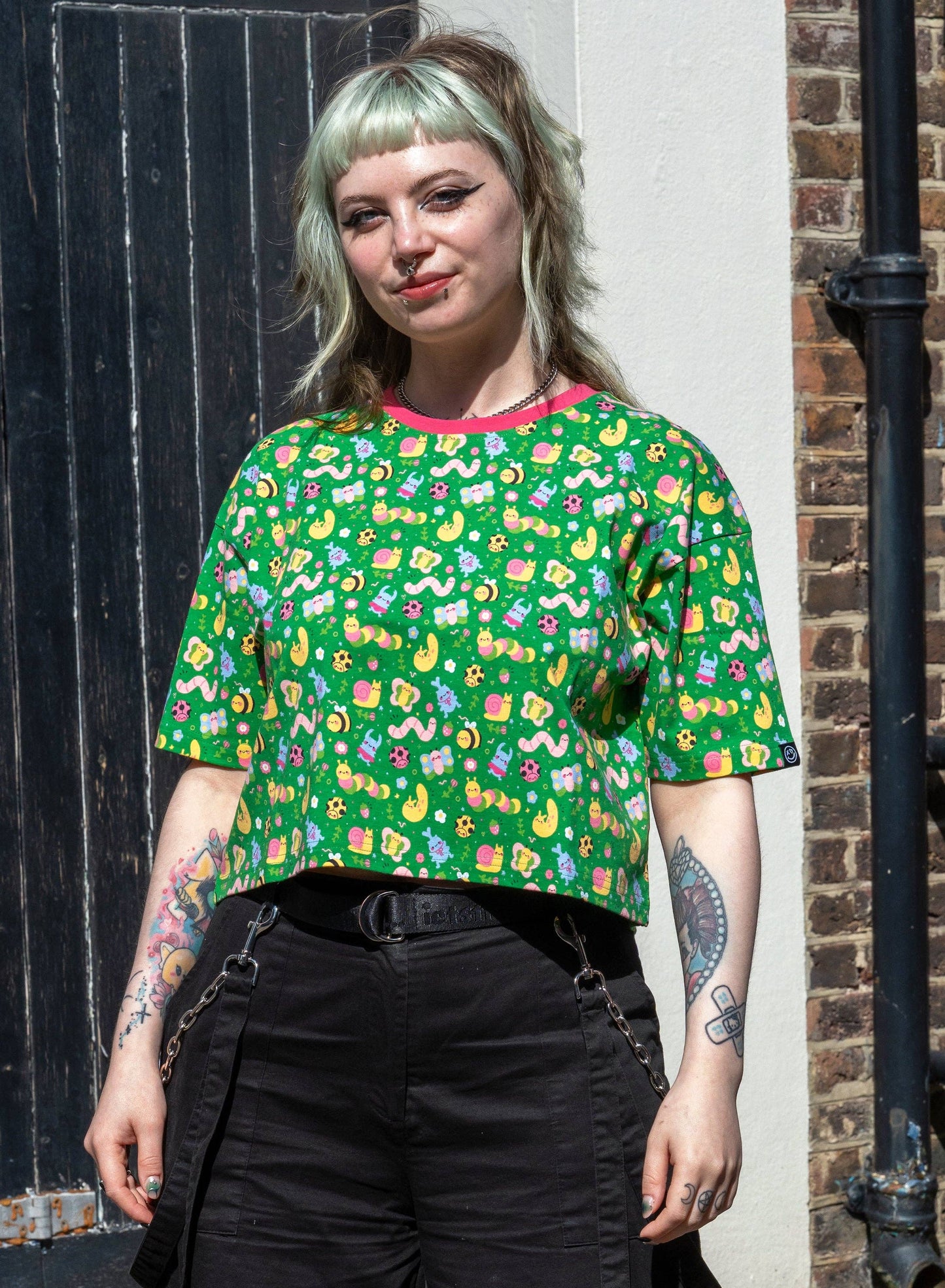 Bugs Cropped Boxy Tee by Rebel Romance x Dipstick Store