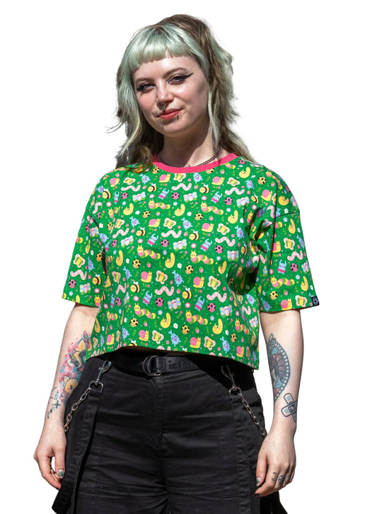 Bugs Cropped Boxy Tee by Rebel Romance x Dipstick Store