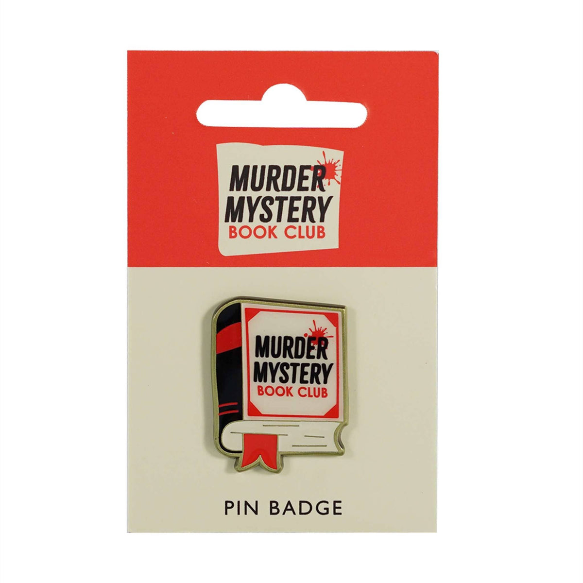 Murder Mystery Book Club Enamel Pin Badge