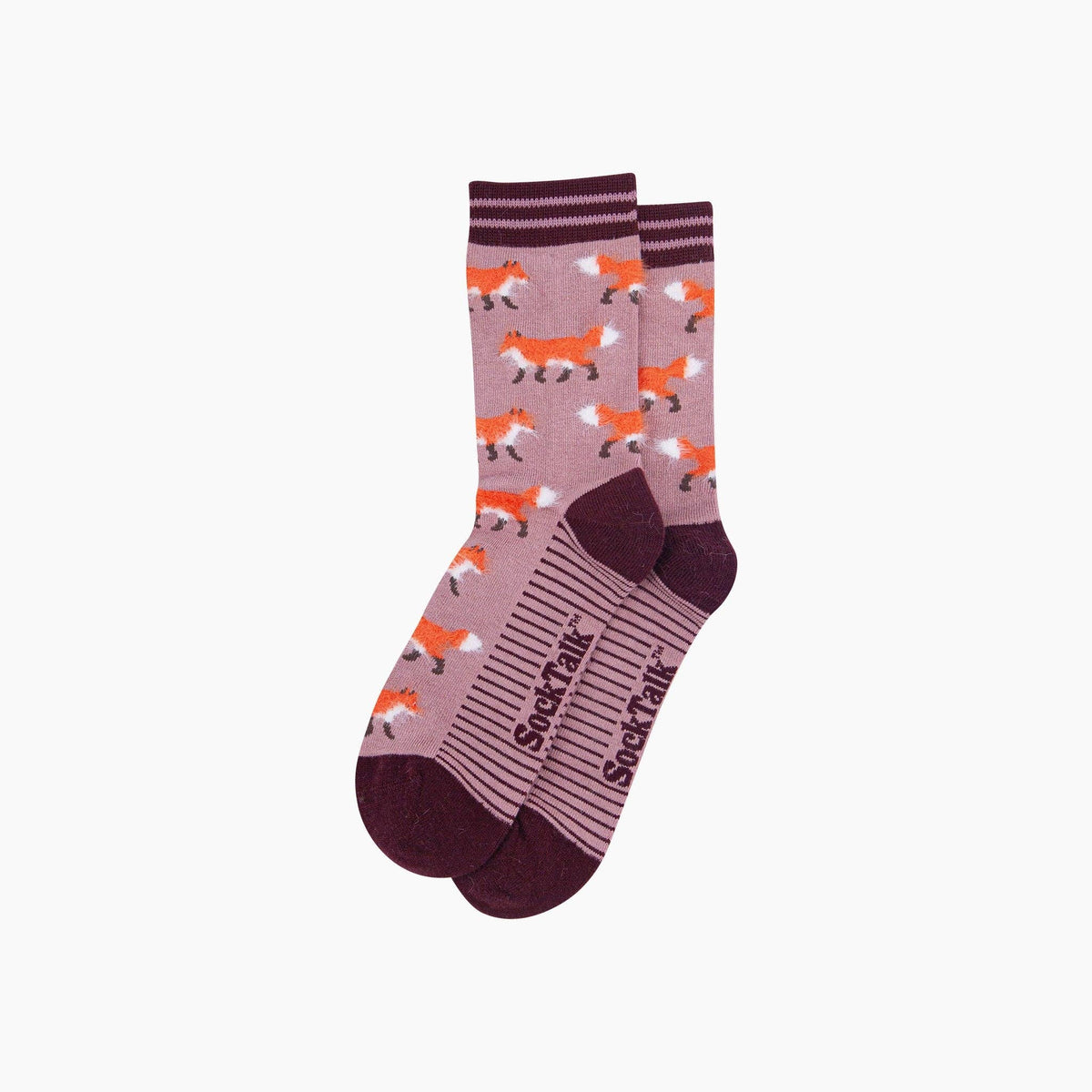 Fox Fluffy Bamboo Socks in Pink