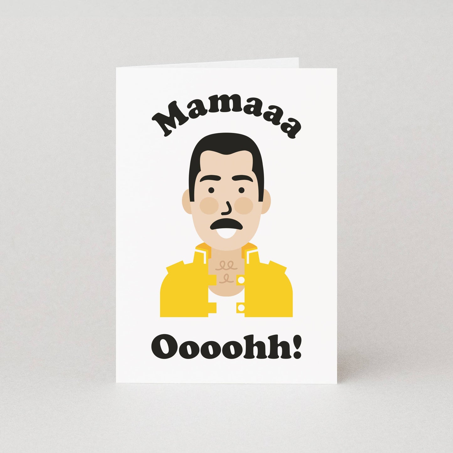 Mama Oooh Freddie Mercury Greeting Card