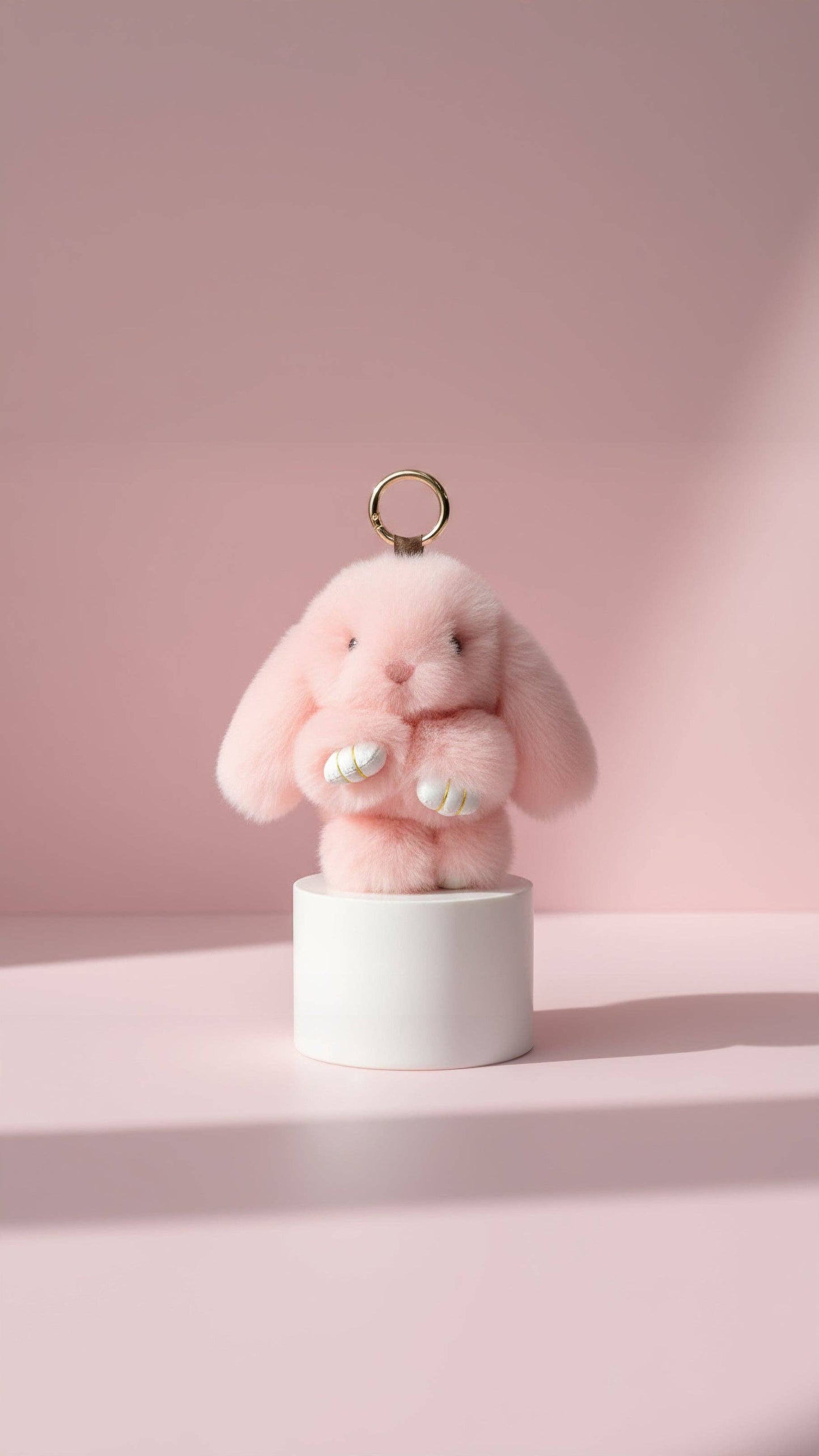 Mini Fluffy Bunny Rabbit Bag Charm Assorted