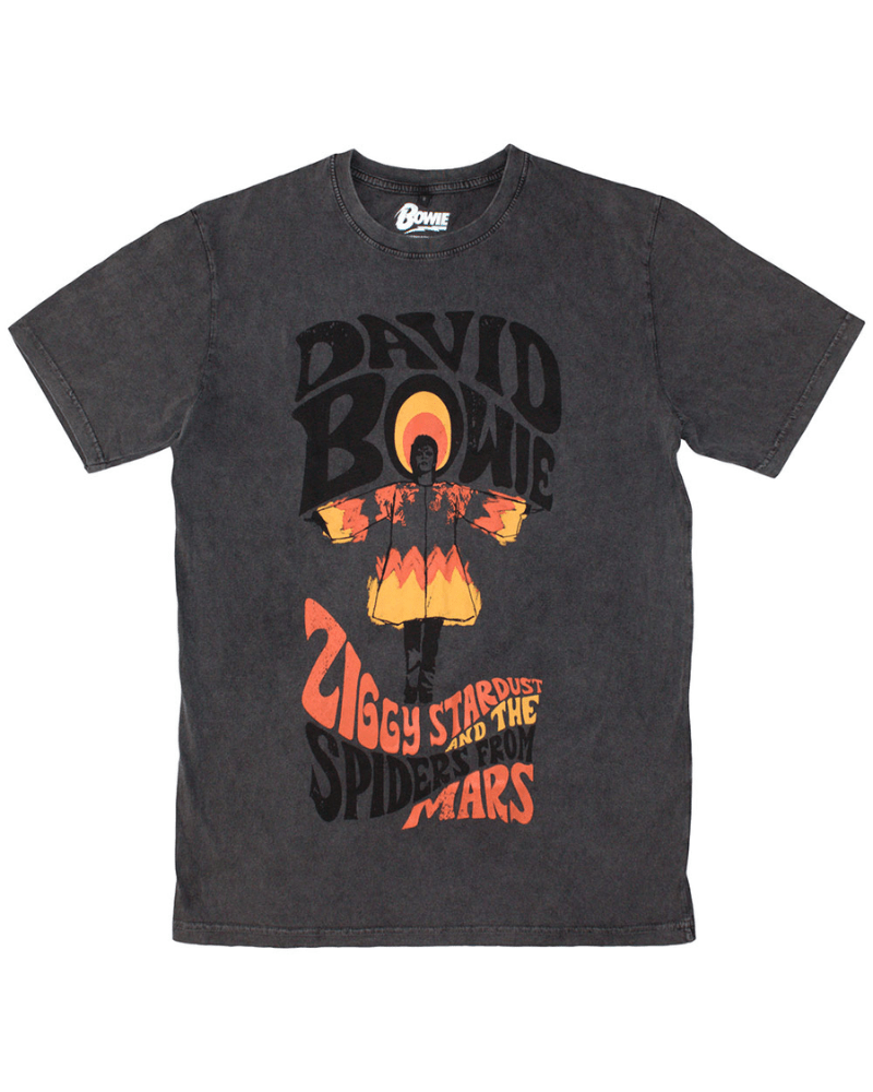 David Bowie Ziggy Stardust Unisex T-Shirt - Pink Poodle Boutique - BOWSTNW63MC - S