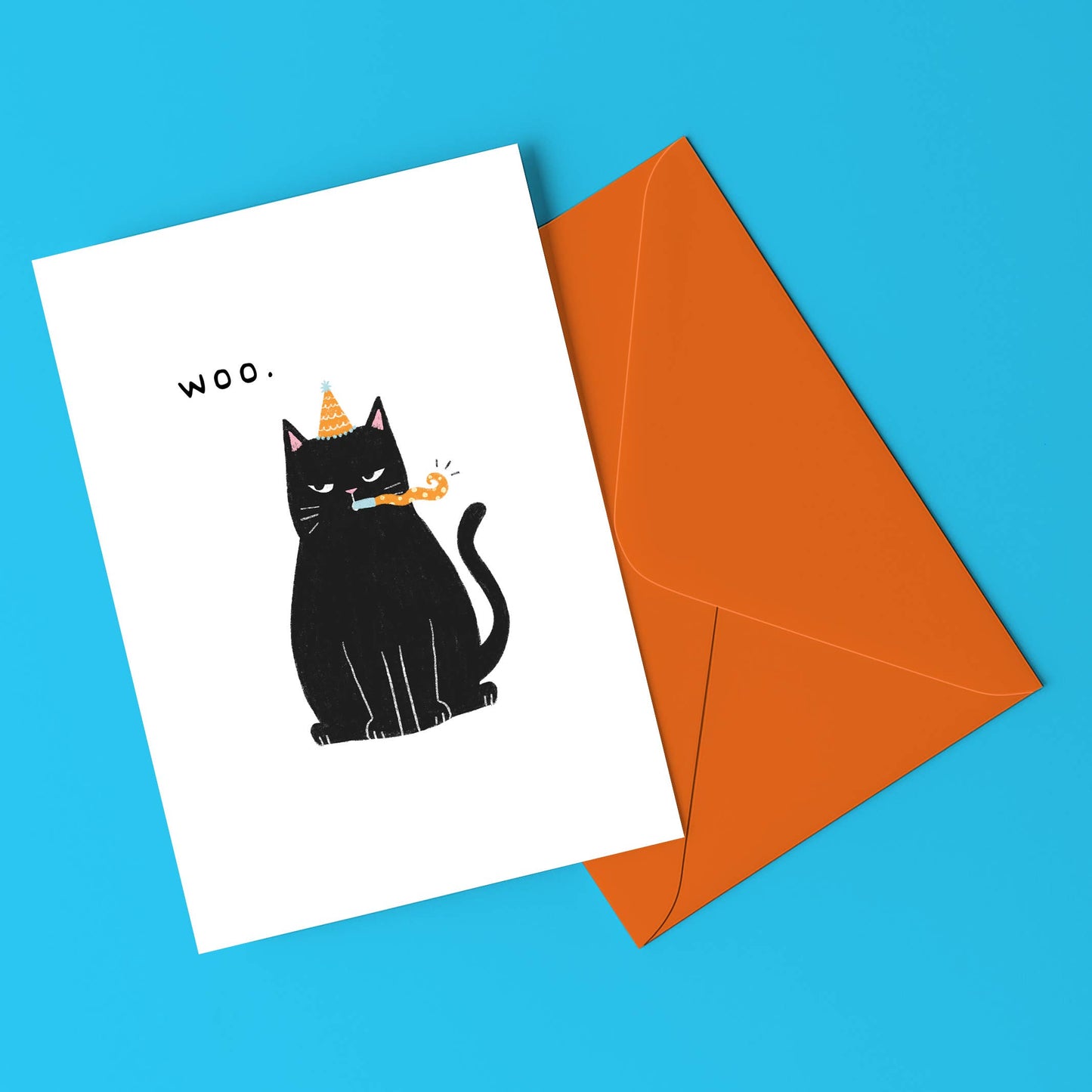 Woo Cat Birthday Card