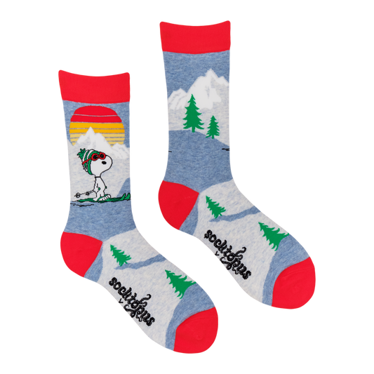 Snoopy In The Mountains Crew Socks