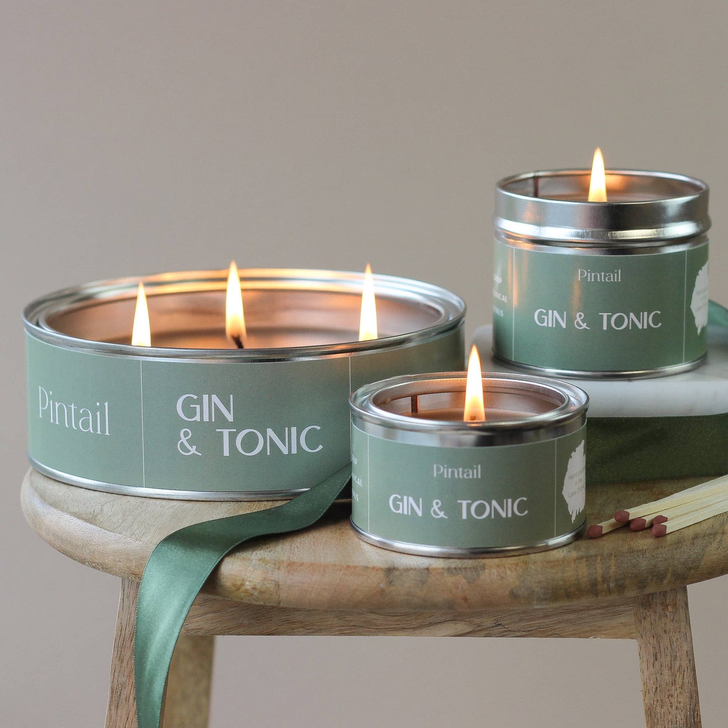 Gin and Tonic Classic Tin Candle