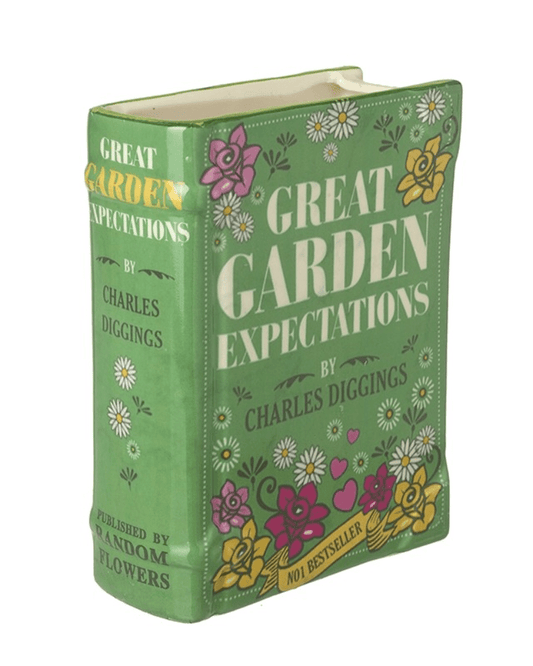 Dickens Great Garden Expectations Book Vase - Pink Poodle Boutique - FDT090