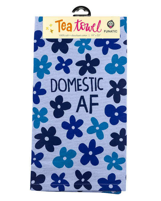 Domestic Af Tea Towel - Pink Poodle Boutique - 96220012