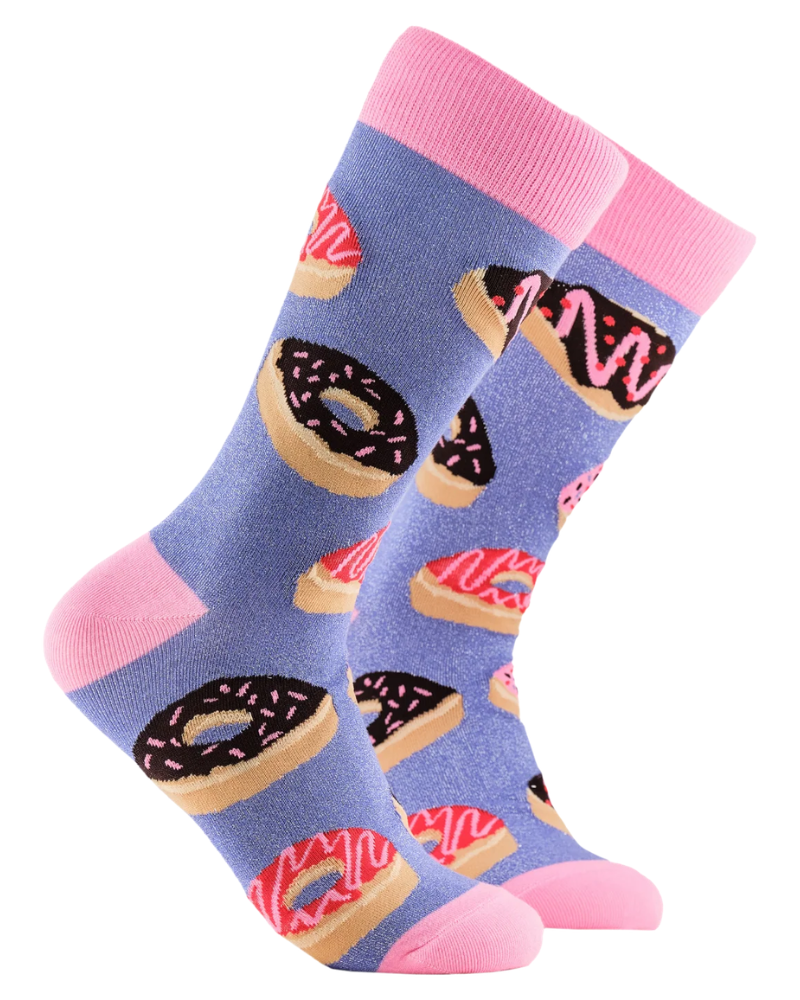 Glitter Doughnuts Crew Socks