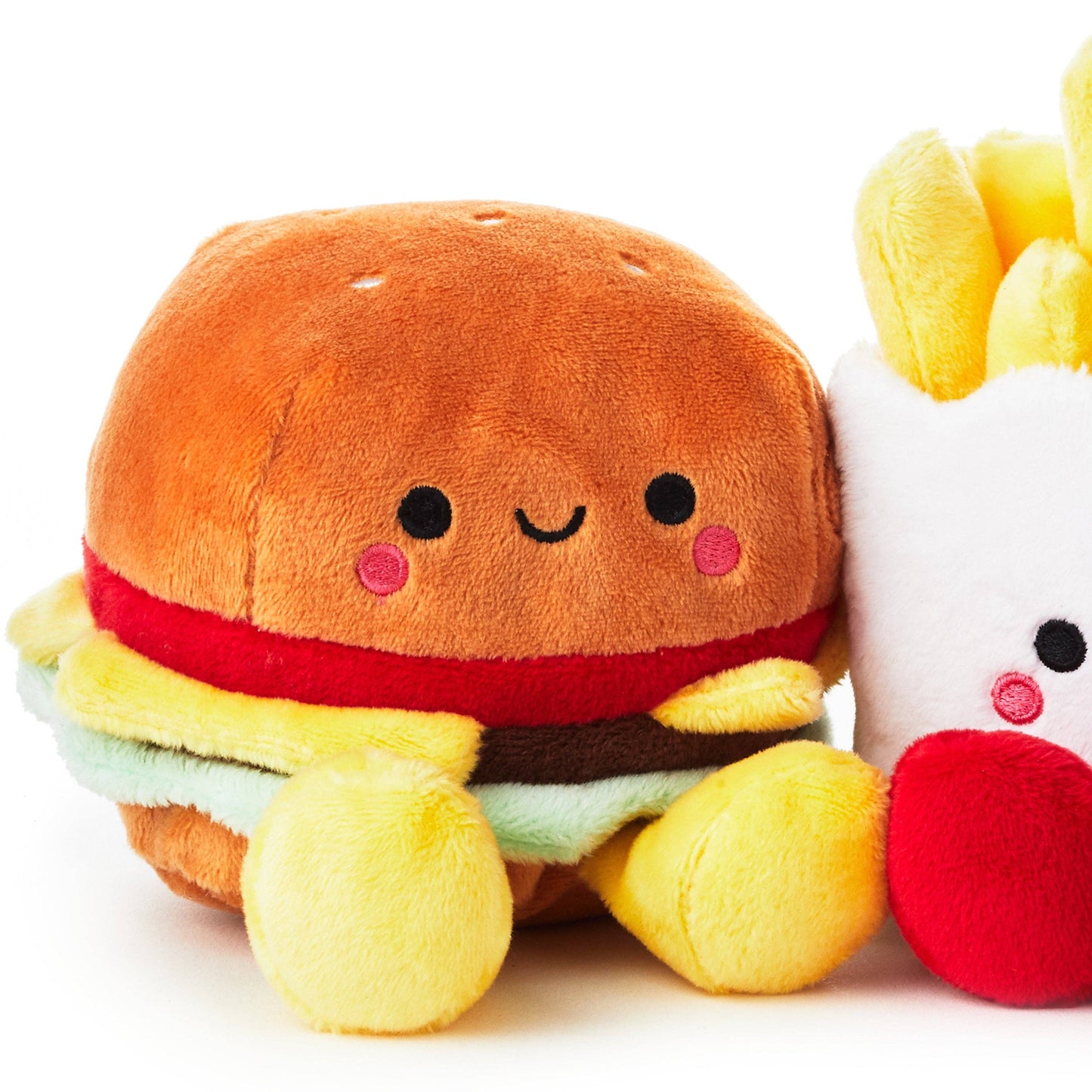 Burger & Fries Magnetic Soft Toy Pair