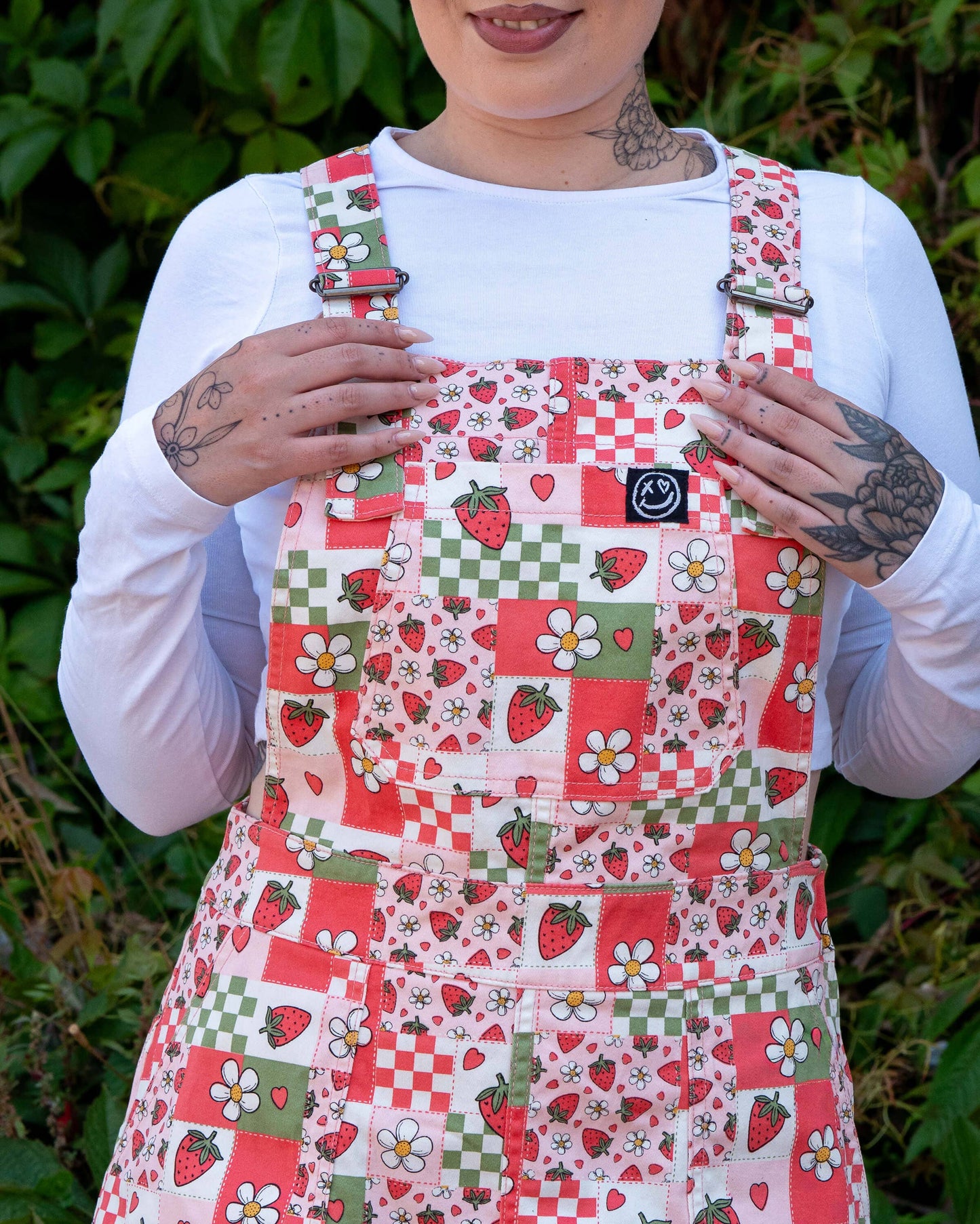 Strawberry Picnic Stretch Pinafore Rebel Romance