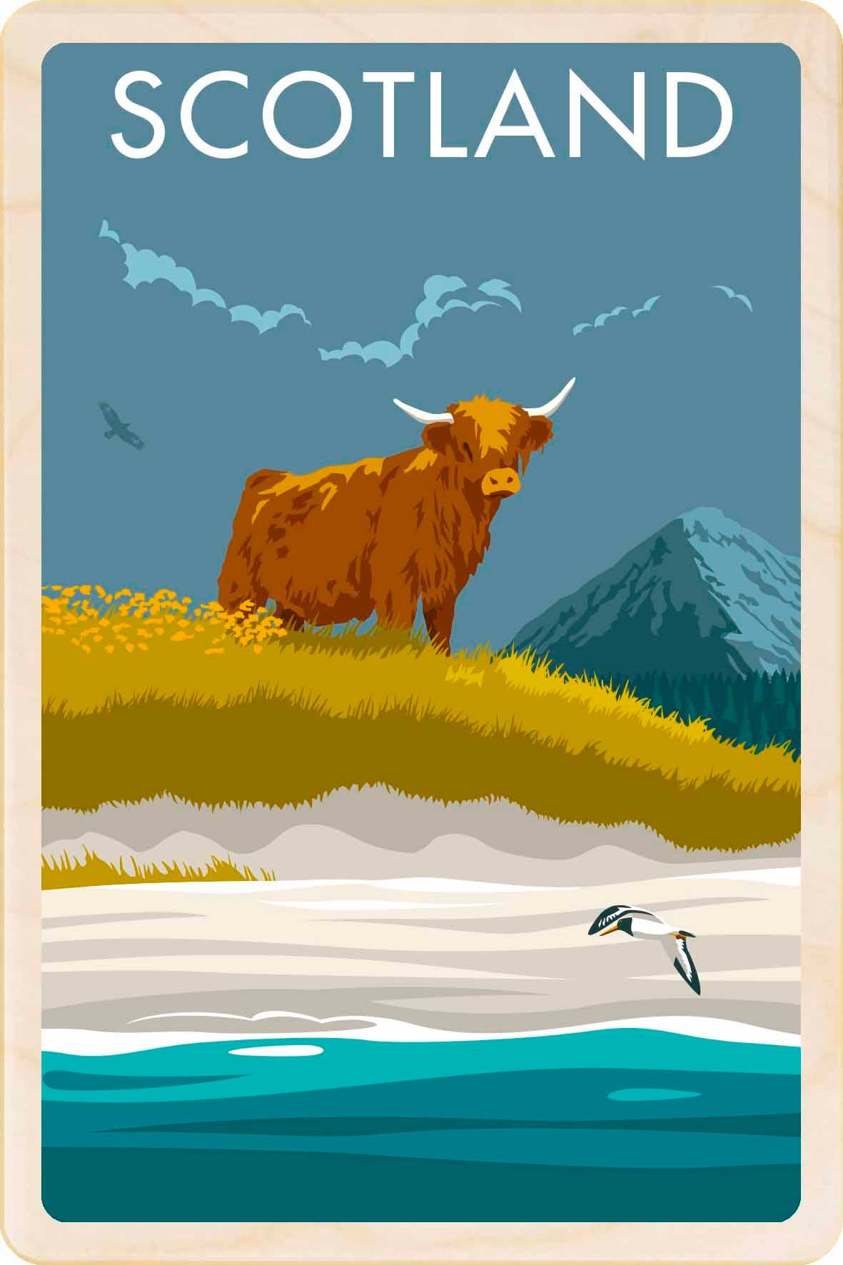 Highland Cow Scotland Magnet