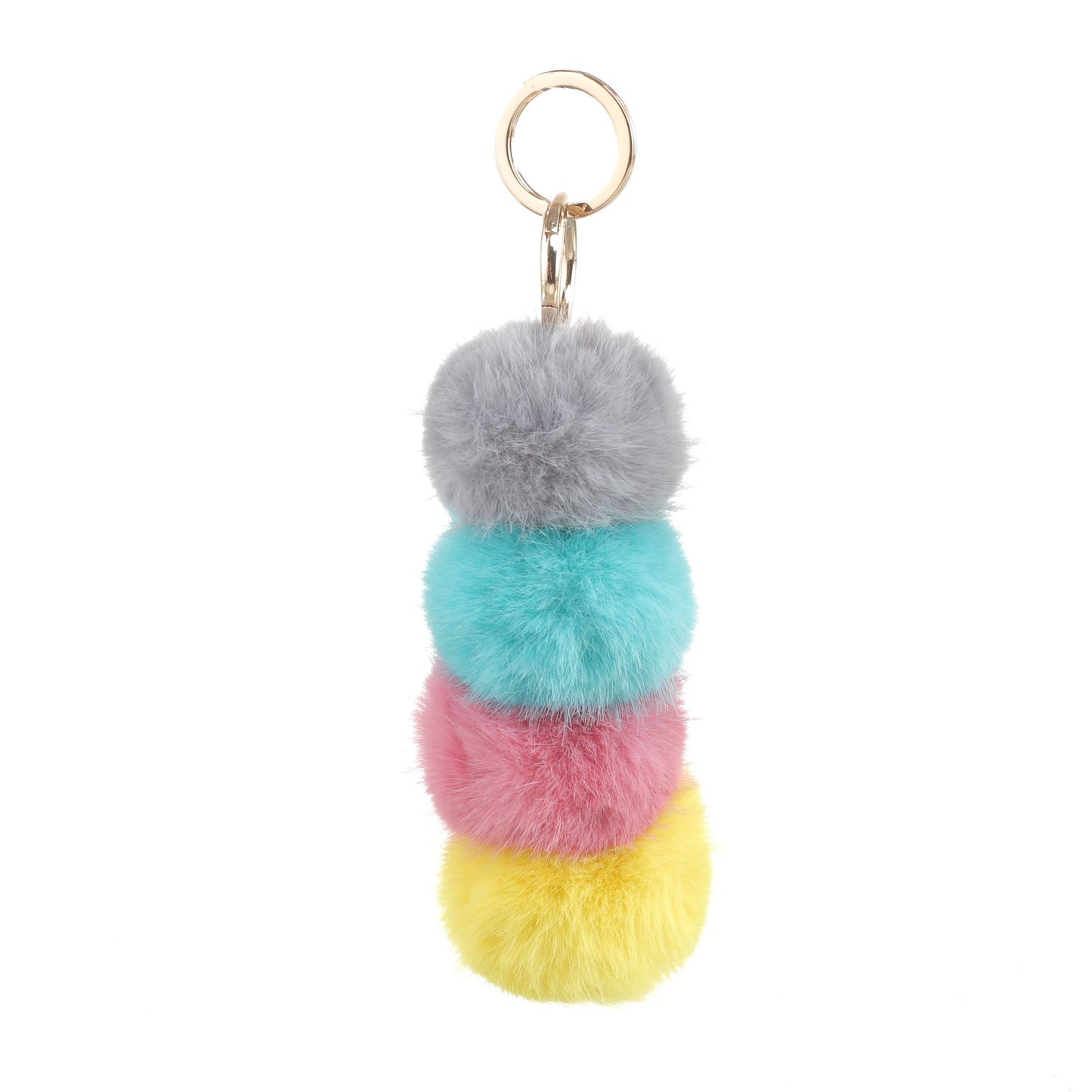 Plush Rainbow Caterpillar Bag Charm