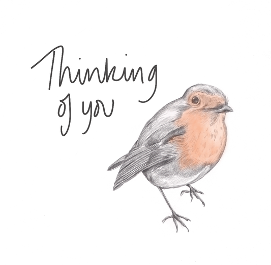 Thinking of Your Robin Greeting Card