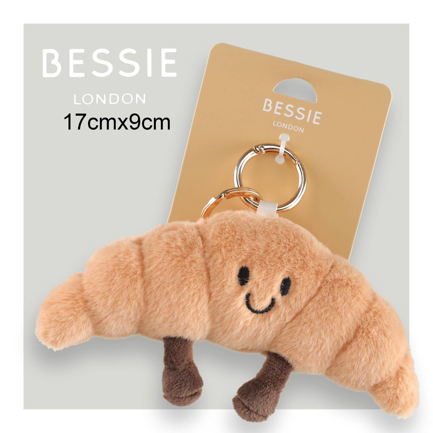 Plush Croissant Bag Charm