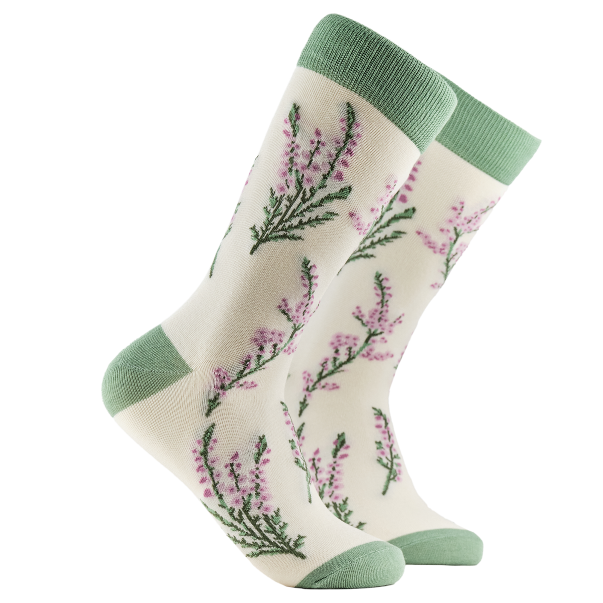 Heathers Floral Bamboo Crew Socks