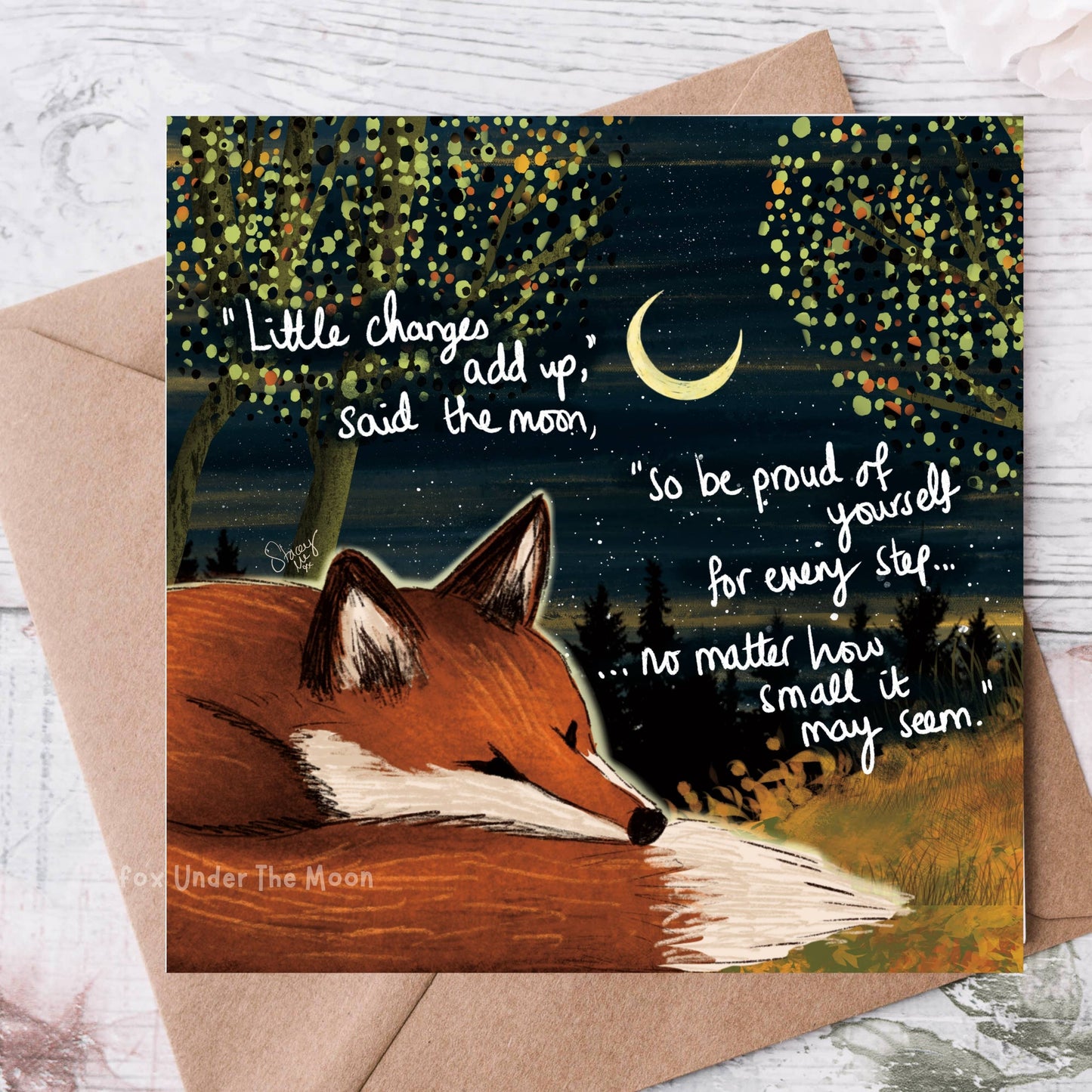 'Little Changes' Motivational Greeting Card