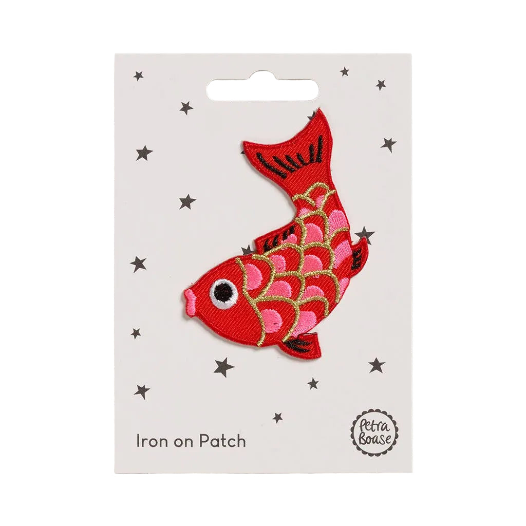 Koi Fish Iron-On Embroidered Patch